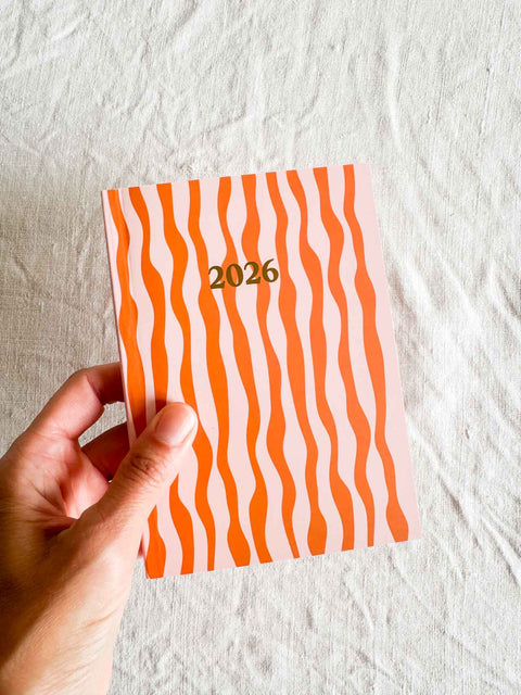 Agenda 2026 - Rayures Orange PM