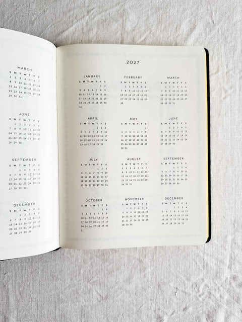 Agenda Wildwood brodé 12 mois 2026