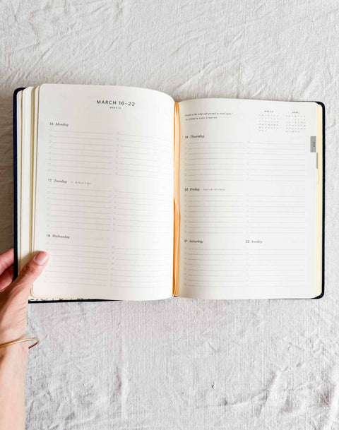 Agenda Wildwood brodé 12 mois 2026