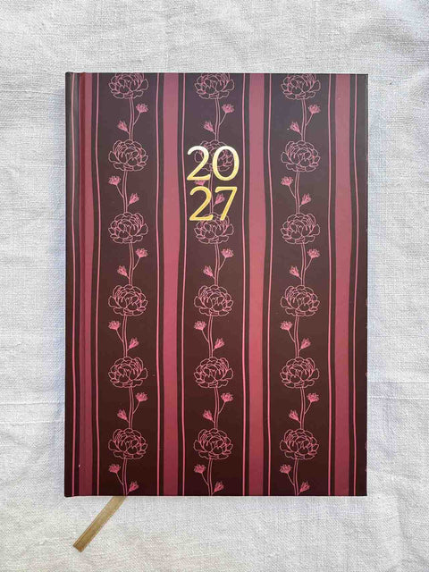 Agenda 2027 Fleurs bordeaux