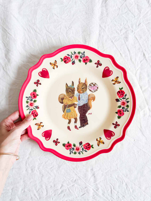 Assiette Nathalie Lété GM Ecureuils