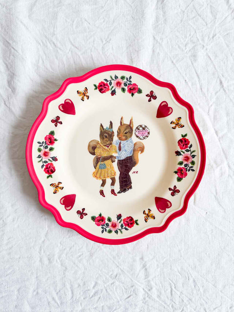 Assiette Nathalie Lété GM Ecureuils