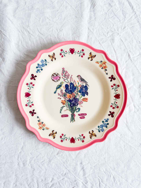 Assiette Nathalie Lété GM Thank you