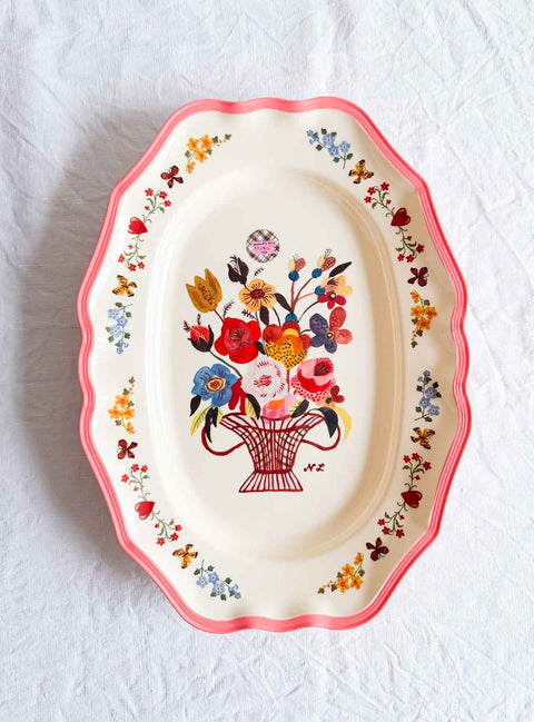 Assiette de service Nathalie Lété GM Flower