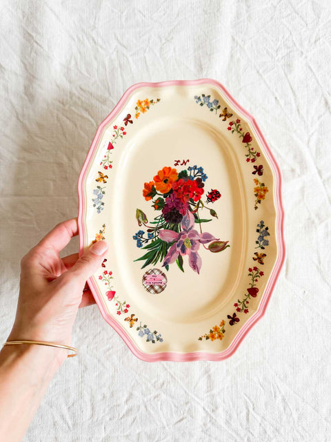 Assiette de service Nathalie Lété PM Flower