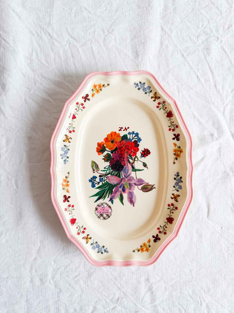 Assiette de service Nathalie Lété PM Flower