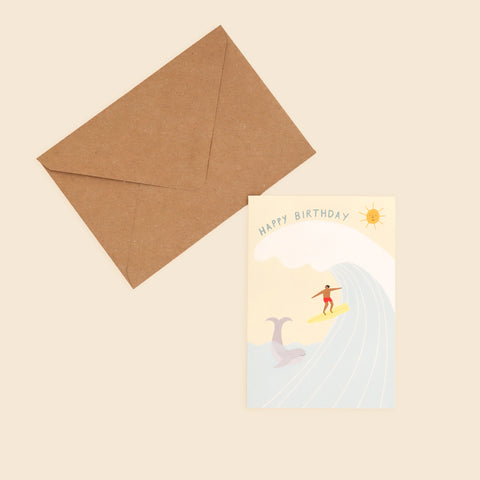 Carte Birthday Surf
