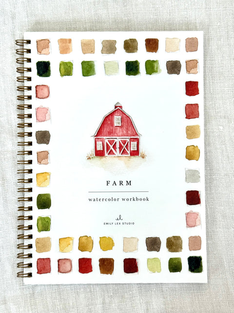 Cahier d'aquarelle Ferme