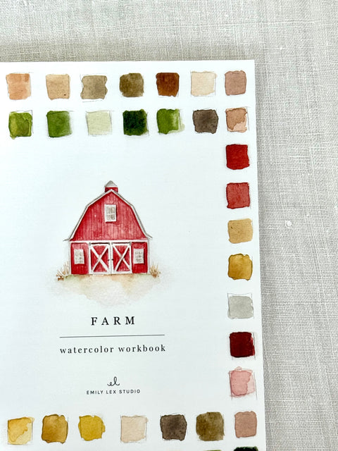 Cahier d'aquarelle Ferme