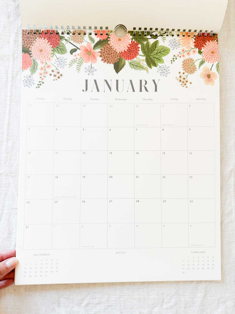 Calendrier 2027 Sage Hydrangea