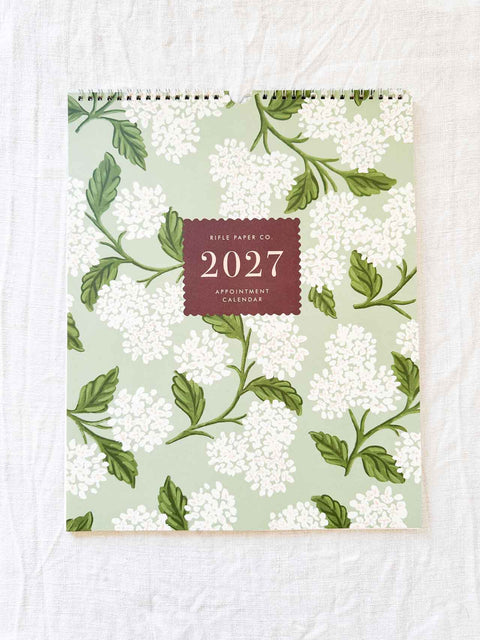 Calendrier 2027 Sage Hydrangea