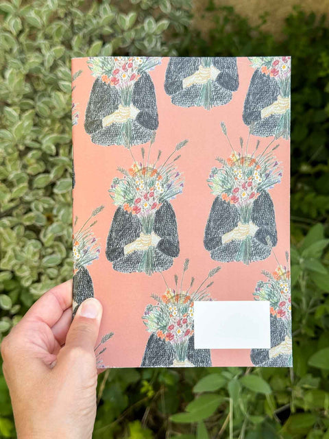 Carnet La fille bouquet