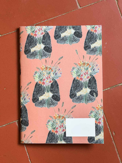 Carnet La fille bouquet