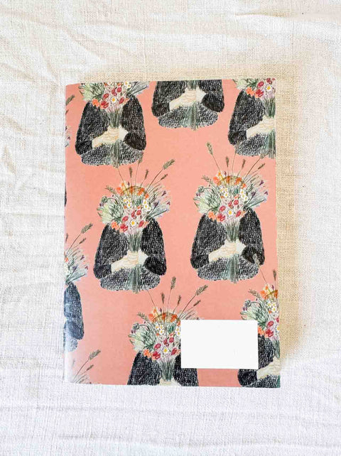 Carnet La fille bouquet