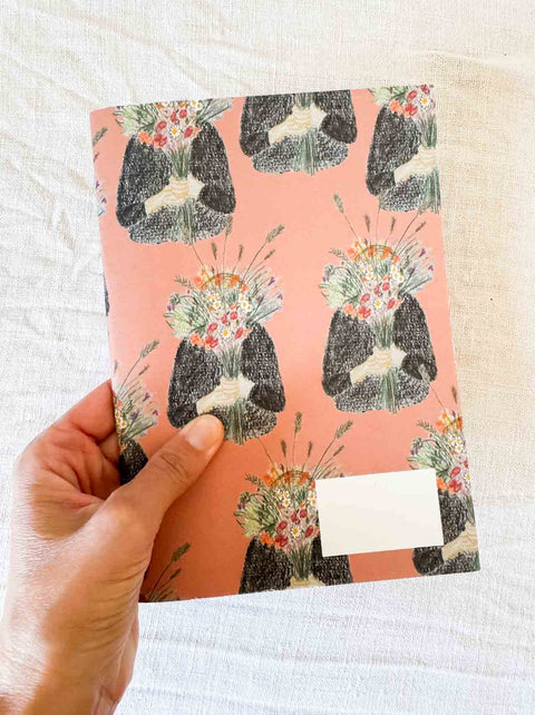 Carnet La fille bouquet