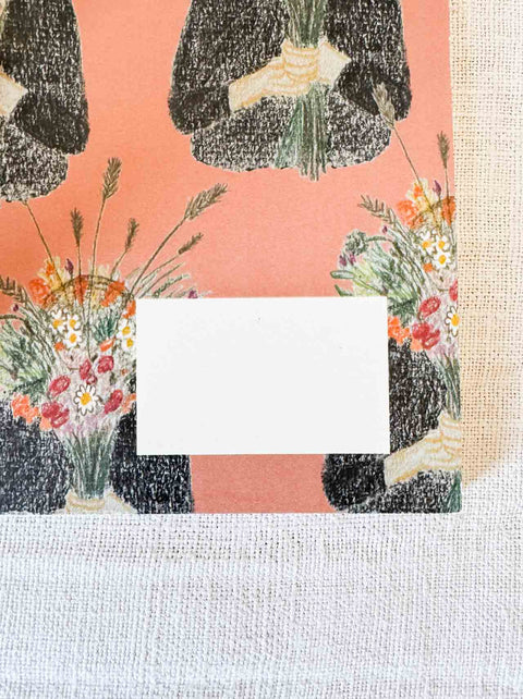 Carnet La fille bouquet