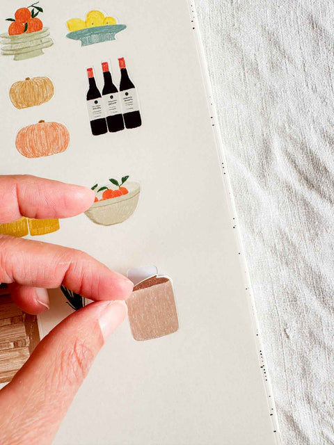 Carnet coloriage et stickers - La maison