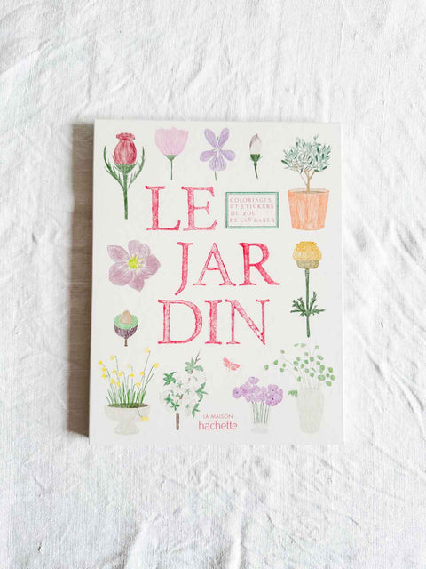 Carnet coloriage et stickers - Le jardin