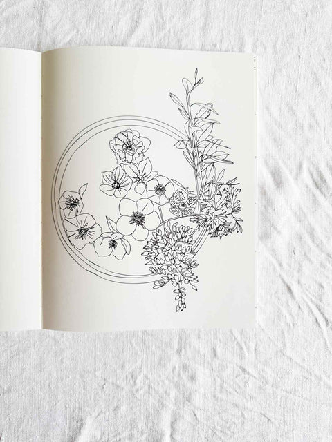 Carnet coloriage et stickers - Le jardin