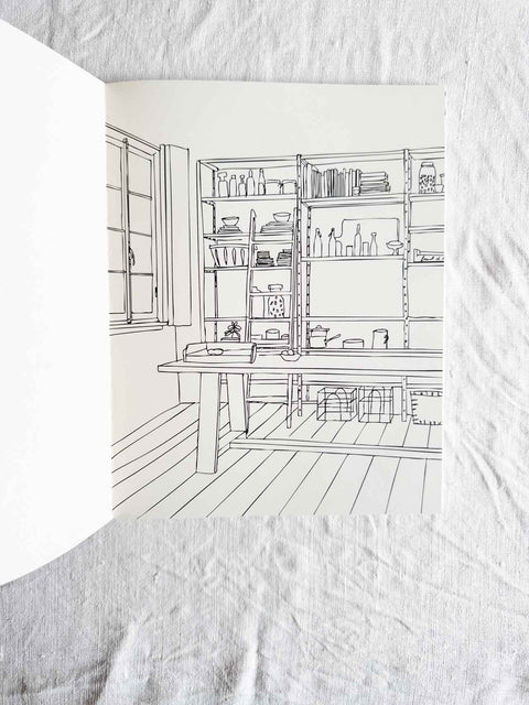 Carnet coloriage et stickers - Le marché