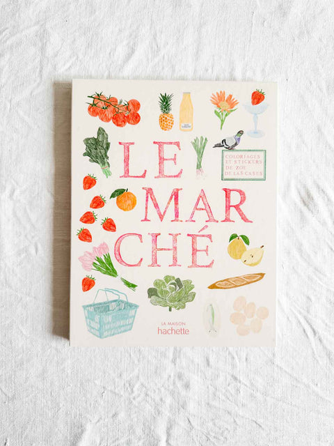 Carnet coloriage et stickers - Le marché