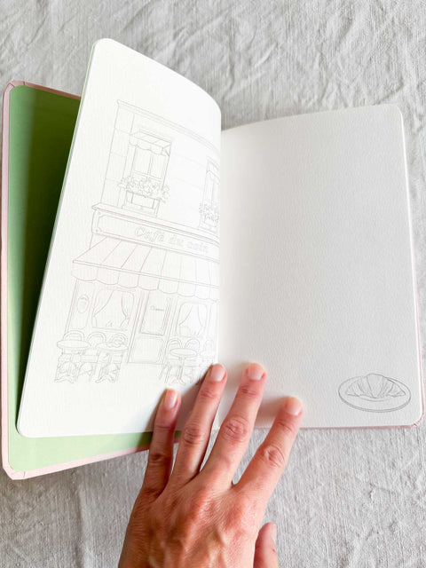 Carnet de souvenir à l'aquarelle Laura Pasquet