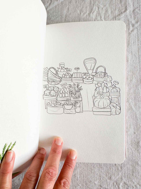 Carnet de souvenir à l'aquarelle Laura Pasquet