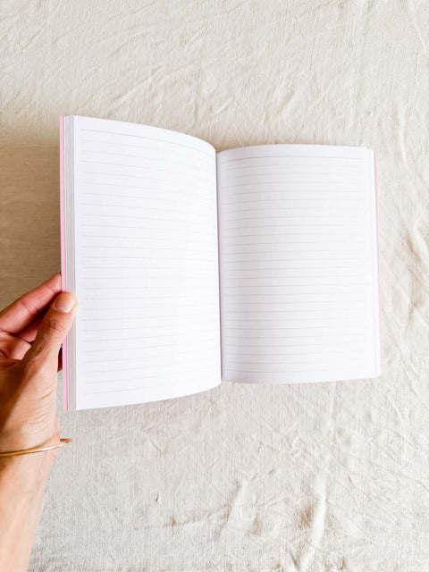Carnet souple - Fleurs Roses