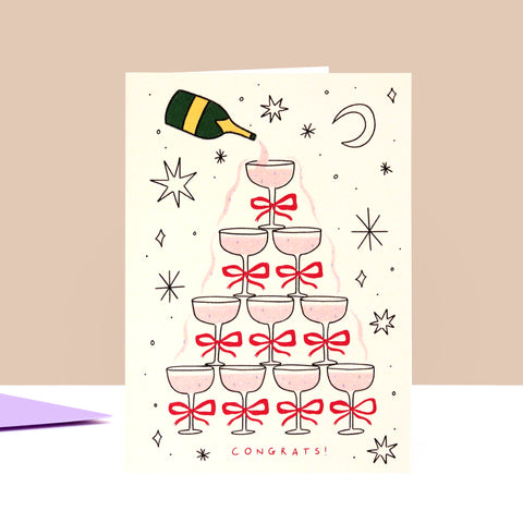 Carte Congrats Champagne
