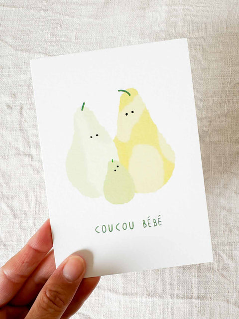 Carte Coucou bébé