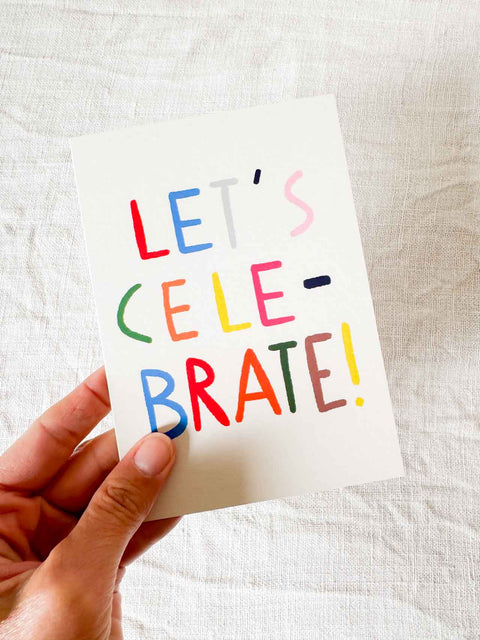 Carte Let's celebrate