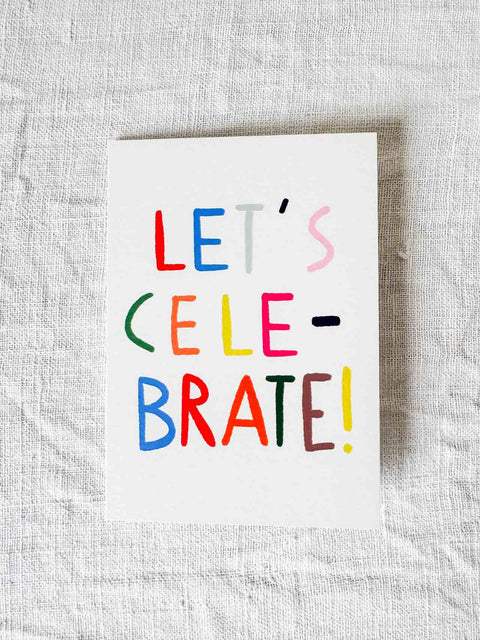 Carte Let's celebrate