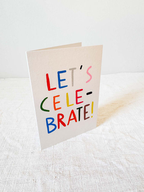 Carte Let's celebrate