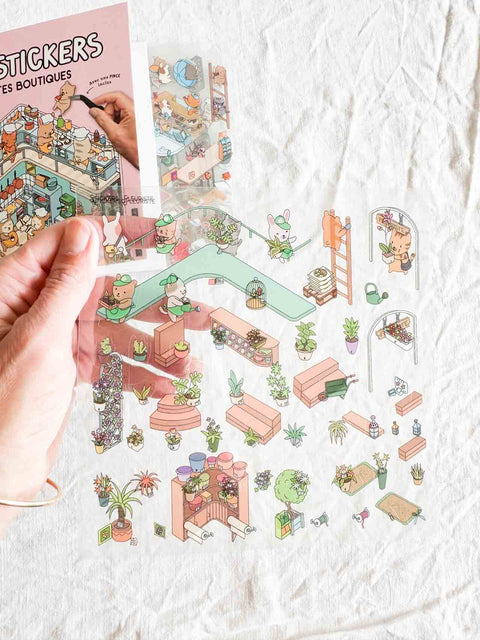 Cozy stickers Mes petites boutiques