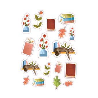 Book lover 700 stickers