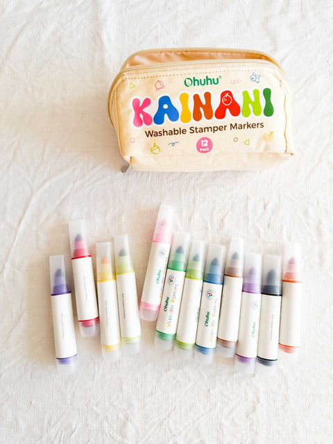 Feutres et tampons Kainani lavables pour enfants