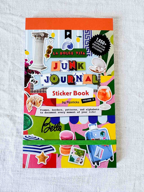 Junk journal Stickers book La dolce vita