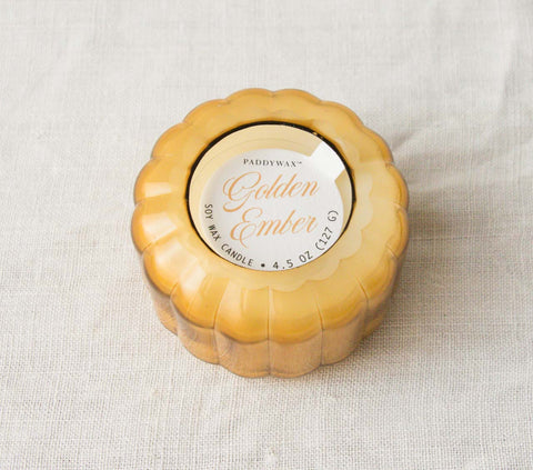 Bougie Ripple - Ambre doré