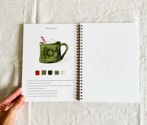 Cahier d'aquarelle - Noël