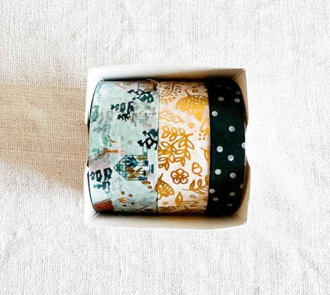 Washi tape x 3 - Snowy house