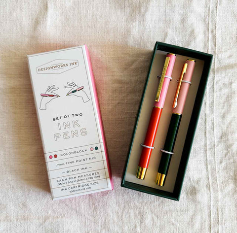 Set de stylos – Orange & Emerald