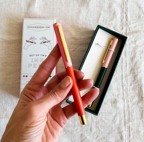 Set de stylos – Orange & Emerald