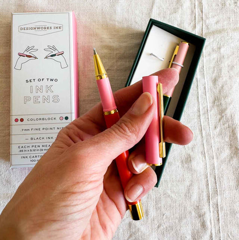 Set de stylos – Orange & Emerald