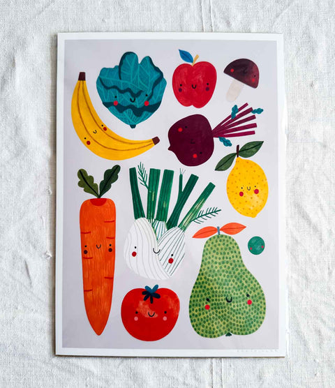 Affiche - Fruits et légumes
