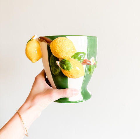 Cache-pot - Citron
