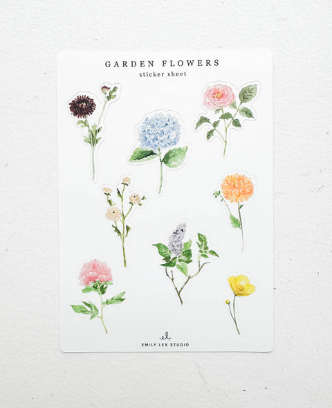 Stickers - Fleurs de jardin #1