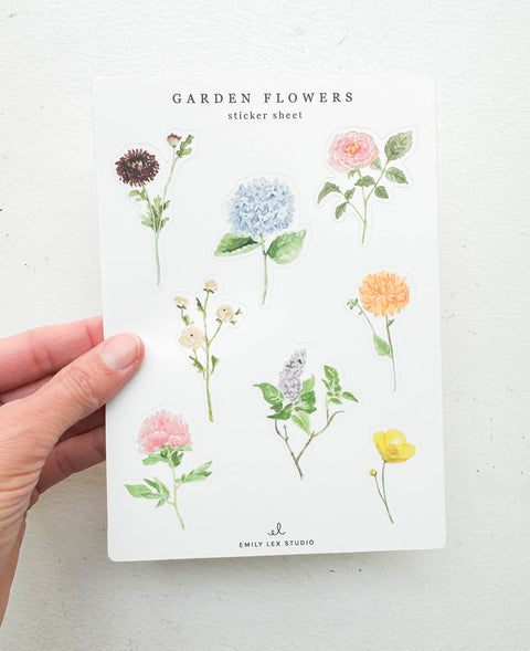 Stickers - Fleurs de jardin #1