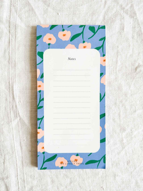 Bloc notes - Bleuets