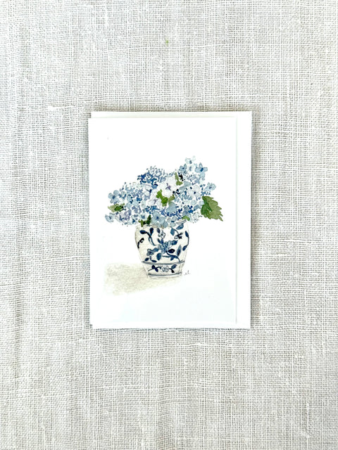 Mini carte Bouquet D'hortensias