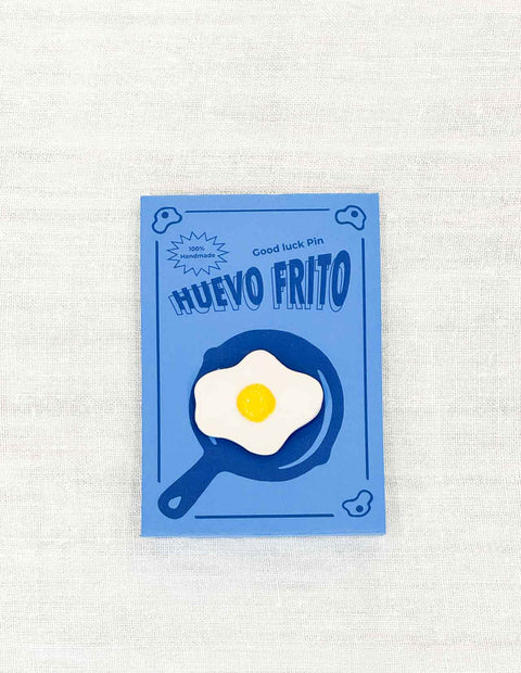 Pin's céramique - Oeuf au plat